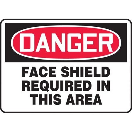 OSHA DANGER SAFETY SIGN FACE SHIELD MPPE030XL